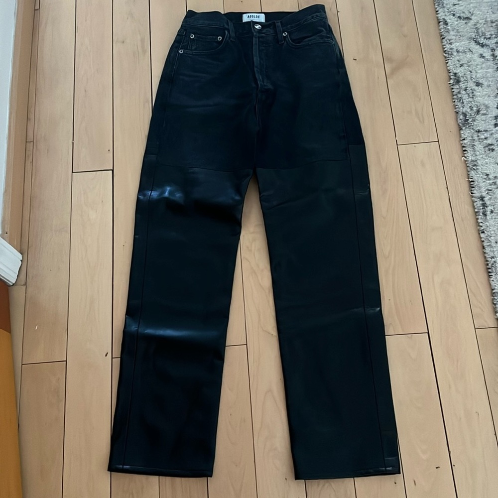 Agolde Leather Jeans
